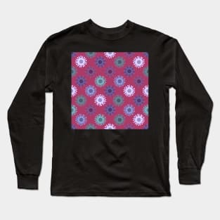 Deco Suns Cool on Deep Rose Repeat 5748 Long Sleeve T-Shirt